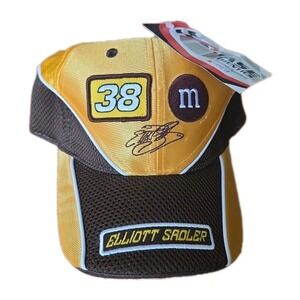 Chase Authentics Robert Yates #38 Elliot Sadler Hat m&m Gold Metallic Vintage